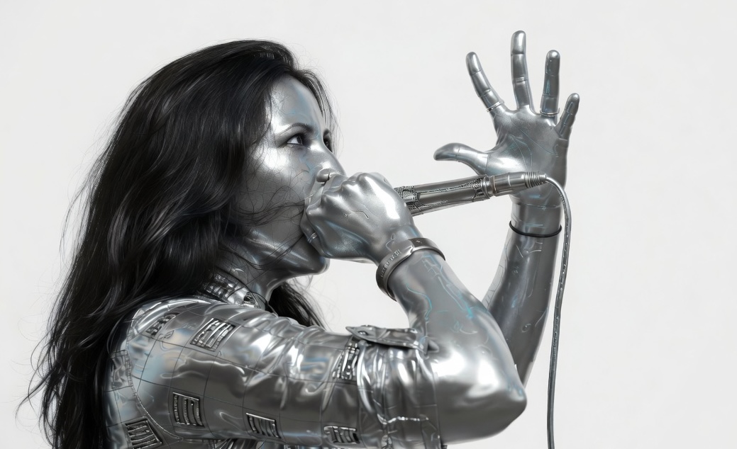 Death metal vocal performance photo
